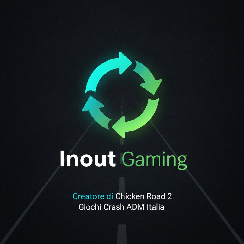 Logo del provider InOut Gaming — sviluppatore di Chicken Road 2 e crash game per il mercato ADM italiano